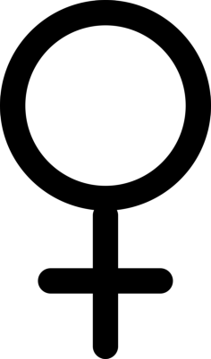 Female Sign Svg Line Art, Free Vectors File